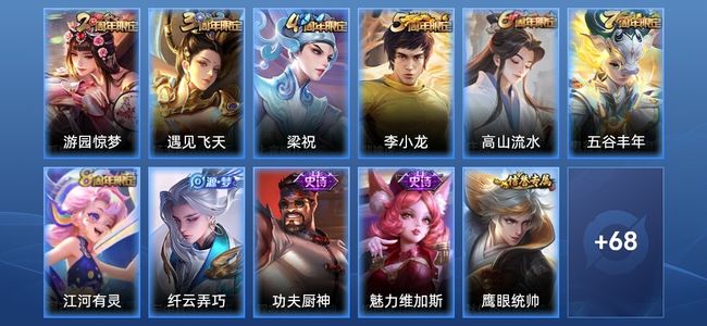 王者荣耀17史诗 79皮肤 105英雄 永恒钻石IV
