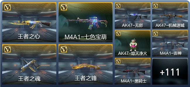 穿越火线：枪战王者V6 9王者武器 120英雄武器 3英雄角色 205万化 枪圣SS