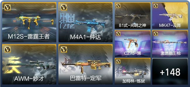 穿越火线：枪战王者V4 6王者武器 195英雄武器 5英雄角色 303万化 大师SS