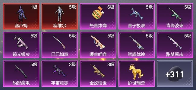 和平精英2载具 11升级枪 6粉装 2飞行器 202枪皮 109套装 71514热力 10印记 星钻