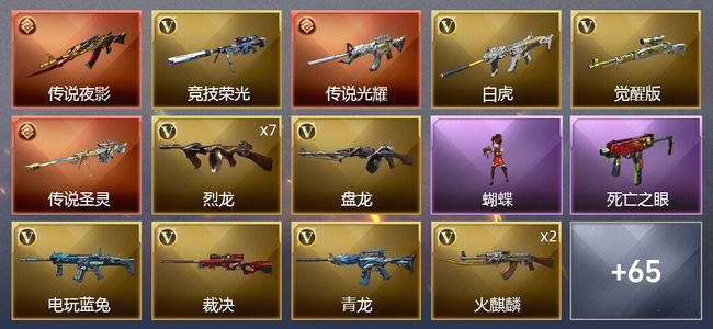 穿越火线（CF）3传说武器 66V武器 2V角色 14皮肤 可排位 新锐