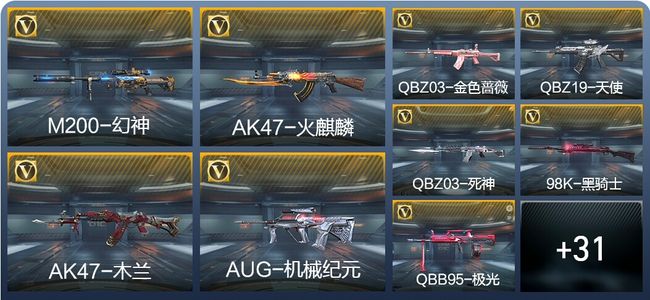 穿越火线：枪战王者1王者武器 40英雄武器 1英雄角色 54万化 枪王SSS