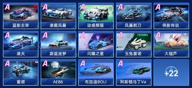 QQ飞车手游V2 16永久A车 36永久赛车 17宠物 女号 星耀