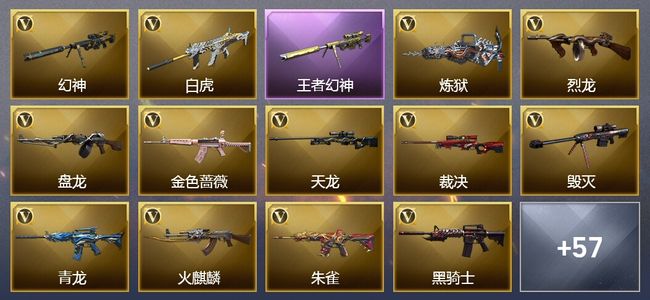 穿越火线（CF）18王者武器 8炫金武器 可排位