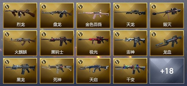 穿越火线（CF）2王者武器 5炫金武器 可排位