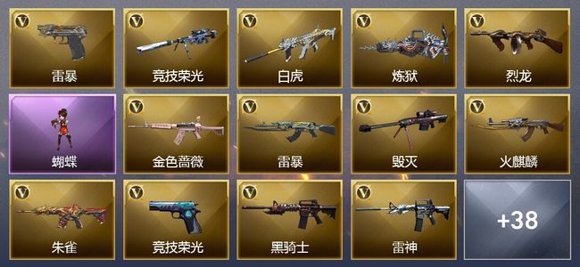 穿越火线（CF）10王者武器 2炫金武器 可排位