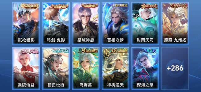 王者荣耀3典藏 24传说 97史诗 297皮肤 传奇王者