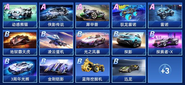 QQ飞车手游V3 5永久A车 17永久赛车 10宠物 女号 铂金
