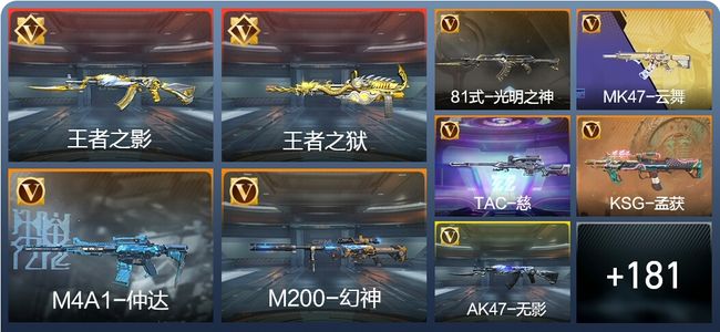 穿越火线：枪战王者14王者 190英雄武器 5英雄角色 258万化 枪皇SS