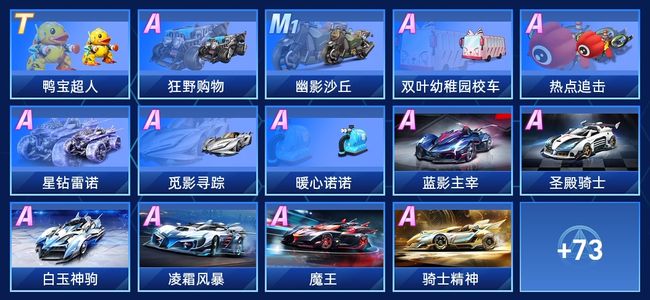 QQ飞车手游V5 1永久T车 52永久A车 87永久赛车 38宠物 男号 钻石
