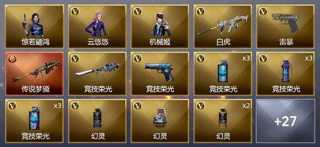 穿越火线（CF）1传说武器 42V武器 2V角色 5皮肤 可排位 枪王
