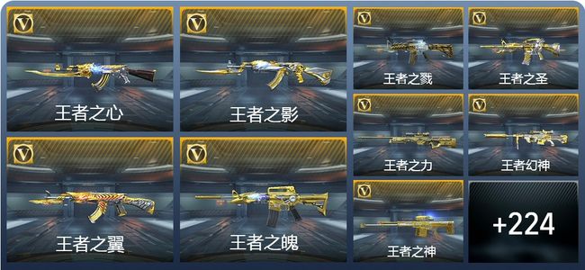 穿越火线：枪战王者V9 30王者武器 270英雄武器 12英雄角色 539万化 枪皇SS
