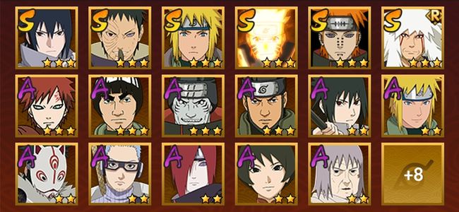 火影忍者V7 6S忍 19A忍 108忍 914S碎片 13通灵 400W战力 中忍