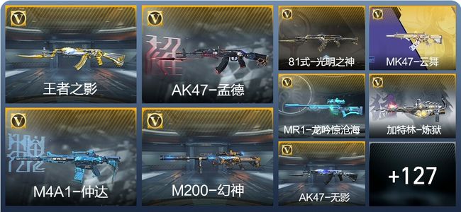 穿越火线：枪战王者V5 4王者武器 151英雄武器 4英雄角色 211万化 枪皇SSS