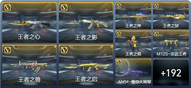 穿越火线：枪战王者10王者武器 204英雄武器 6英雄角色 229万化 大师