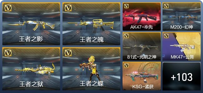 穿越火线：枪战王者10王者武器 112英雄武器 3英雄角色 181万化 专家S