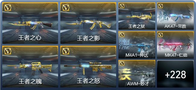 穿越火线：枪战王者V7 23王者武器 237英雄武器 9英雄角色 492万化 枪皇SSS