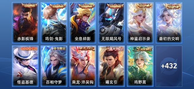 王者荣耀V8 6典藏 27传说 145史诗 444皮肤 非凡王者