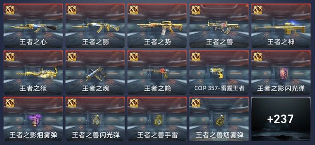 穿越火线：枪战王者V8 24王者 262英雄武器 18英雄角色 527万化 枪圣
