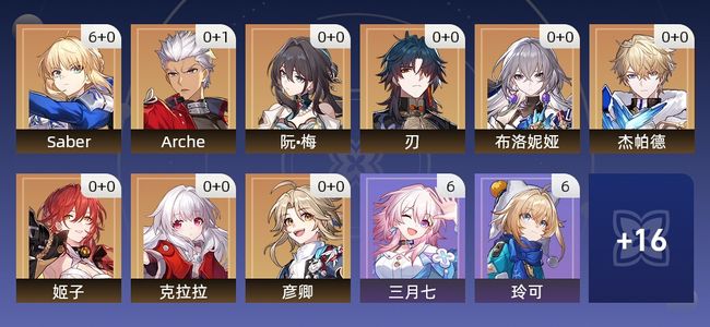 崩坏：星穹铁道21黄 15角色黄 6光锥黄 9五星角色 2五星光锥 65级 男主