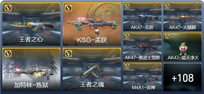 穿越火线：枪战王者V1 2王者武器 117英雄武器 6英雄角色 269万化 专家S
