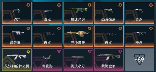 无畏契约：源能行动9传奇 1终极 12卓越 83皮肤 24英雄 90卡面 64挂饰 超凡