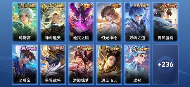 王者荣耀V5 4传说 73史诗 248皮肤 绝世王者