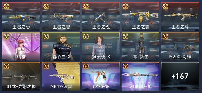 穿越火线：枪战王者V5 5王者 177英雄武器 4英雄角色 308万化 新锐