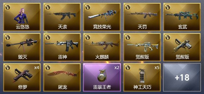 穿越火线（CF）3王者武器 35V武器 1V角色 2皮肤 可排位 大师