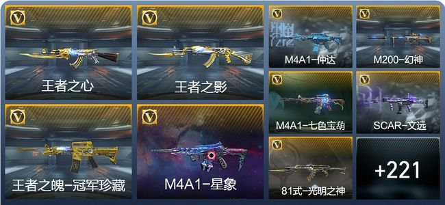 穿越火线：枪战王者V7 18王者武器 230英雄武器 8英雄角色 413万化 枪皇
