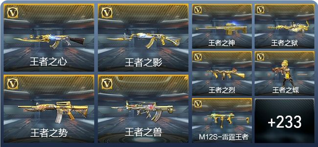 穿越火线：枪战王者V8 25王者武器 272英雄武器 8英雄角色 489万化 枪神