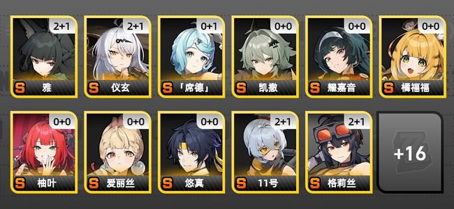 绝区零32黄 25角色黄 15S角色 7S音擎 8S邦布 女主 58