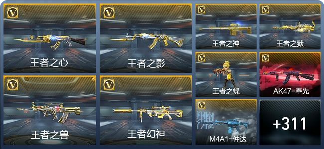 穿越火线：枪战王者28王者武器 320英雄武器 10英雄角色 543万化 专家S