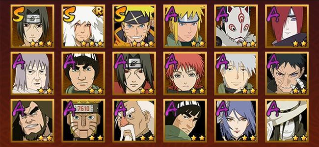 火影忍者V7 3S忍 15A忍 61忍 506S碎片 12通灵 100W战力 中忍