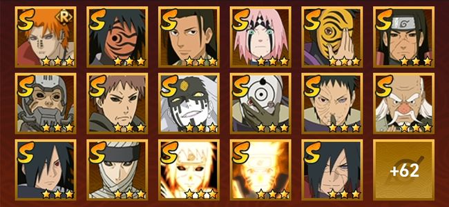 火影忍者V15 27S忍 52A忍 238忍 3900S碎片 26通灵 1000W战力 前500名 上忍