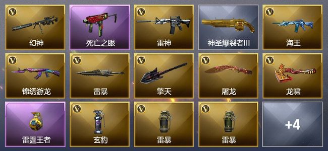 穿越火线（CF）1王者武器 13V武器 4皮肤 可排位