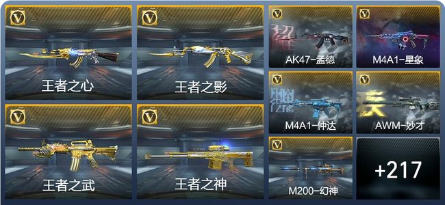 穿越火线：枪战王者V8 22王者武器 226英雄武器 5英雄角色 448万化 枪王SSS