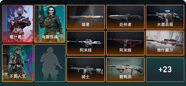 三角洲行动总资产434.9M 3干员外观 2近战 29传说枪械 烽火：三角洲巅峰 战场：军士长