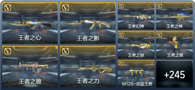 穿越火线：枪战王者V7 29王者武器 281英雄武器 7英雄角色 459万化 枪王SSS