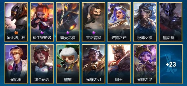 英雄联盟手游（lol手游）1传说 3史诗 36皮肤 82英雄 大师