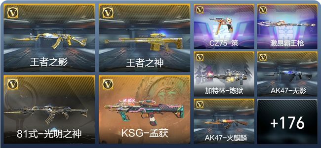 穿越火线：枪战王者V5 3王者武器 203英雄武器 4英雄角色 366万化 专家