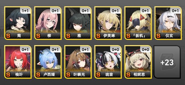 绝区零47黄 32角色黄 22S角色 14S音擎 19S邦布 女主 60