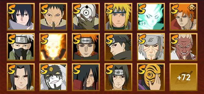 火影忍者V13 39S忍 50A忍 242忍 4684S碎片 21通灵 1000W战力 前50名 中忍