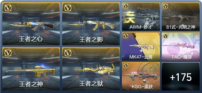 穿越火线：枪战王者V6 17王者武器 184英雄武器 5英雄角色 325万化 大师