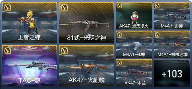 穿越火线：枪战王者3王者武器 112英雄武器 2英雄角色 127万化 专家S