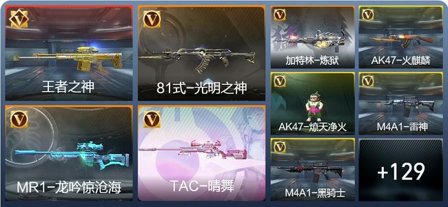 穿越火线：枪战王者V1 3王者 163英雄武器 3英雄角色 203万化 枪皇SS