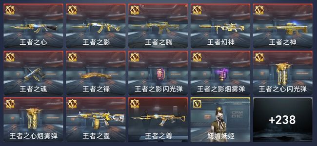穿越火线：枪战王者13王者 243英雄武器 9英雄角色 341万化 专家