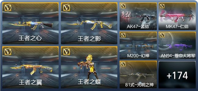 穿越火线：枪战王者V7 12王者武器 198英雄武器 2英雄角色 313万化 大师