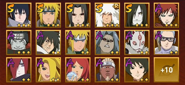 火影忍者V10 5S忍 22A忍 116忍 951S碎片 14通灵 400W战力 中忍