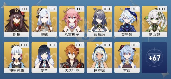 原神85黄 57角色黄 28武器黄 34五星角色 28五星武器 女主 60级